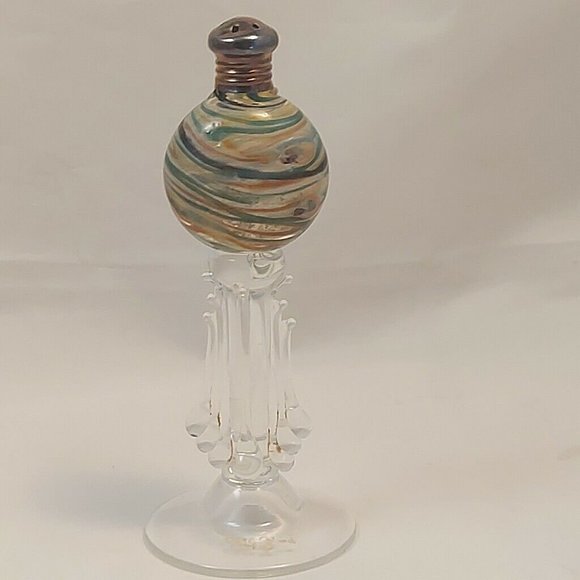 Gazelle Vintage 1996 Signed Hand Blown Venetian Glass Salt Shaker c 5.5" - Picture 6 of 10